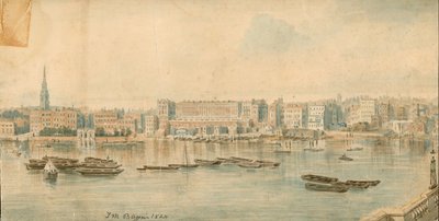 Panorama of River Thames, North Side, in 13 Parts by Thomas Mann Baynes